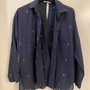 Oversized button down casual shirt